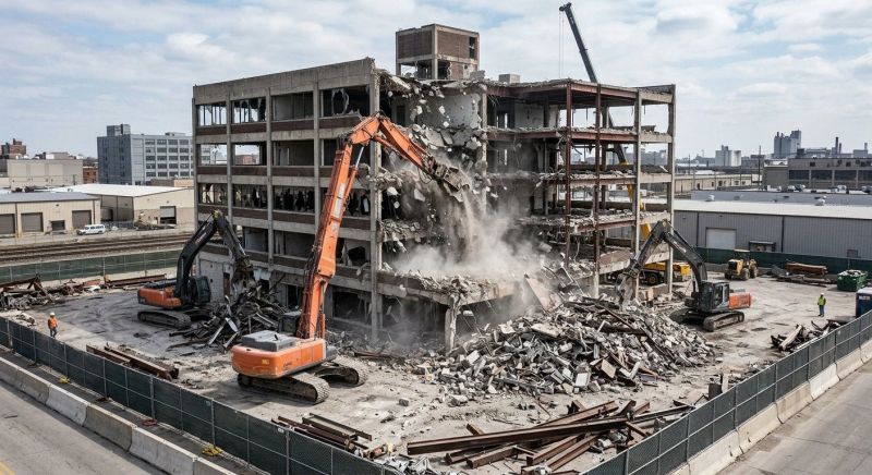 Factory Demolition in Bergen County, NJ
