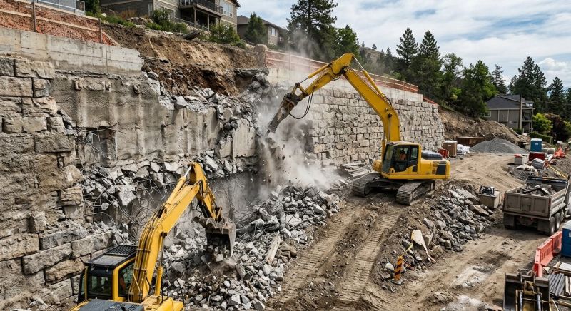 Block Wall Demolition in Sacramento, CA