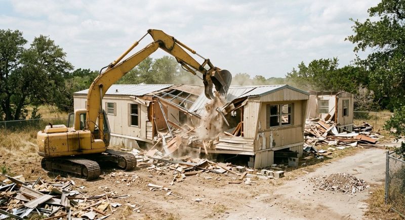 Mobile Home Demolition in Katy, TX