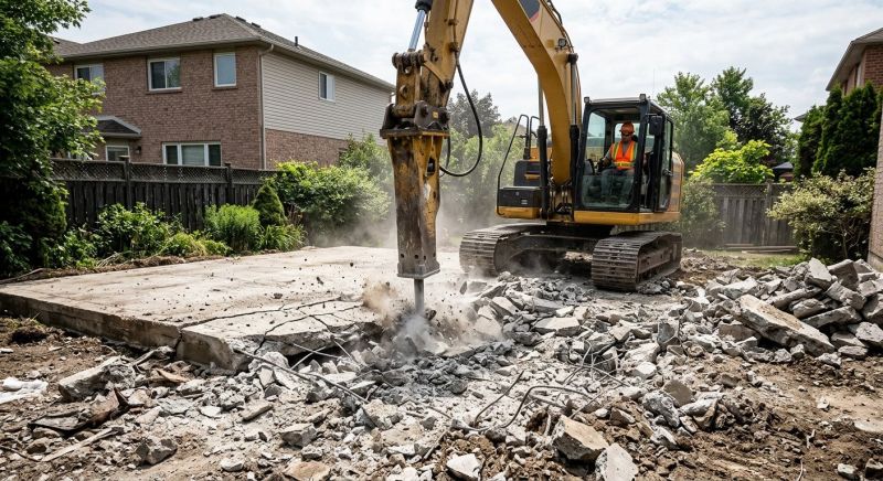 Patio Slab Demolition in Bergen County, NJ