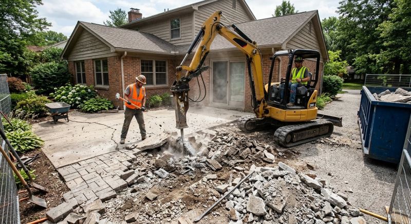 Sidewalk Demolition in Bergen County, NJ